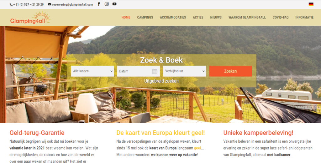 Glamping4alls achtergrond