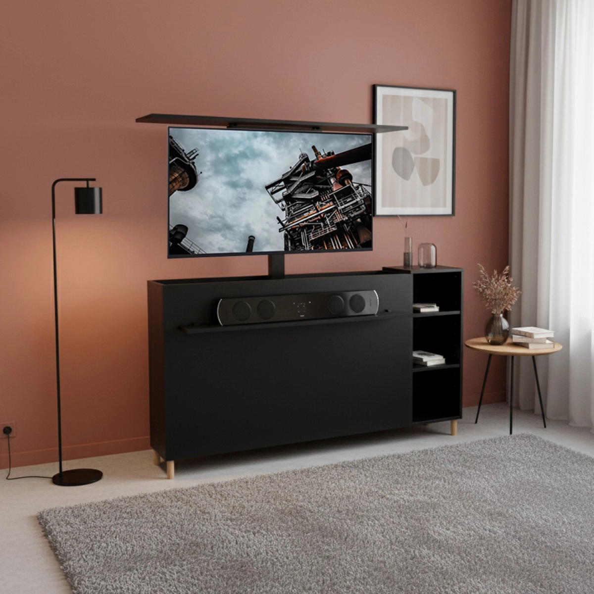 TV Lift Stores achtergrond