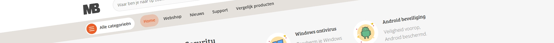 ESET Antivirus Webshops achtergrond