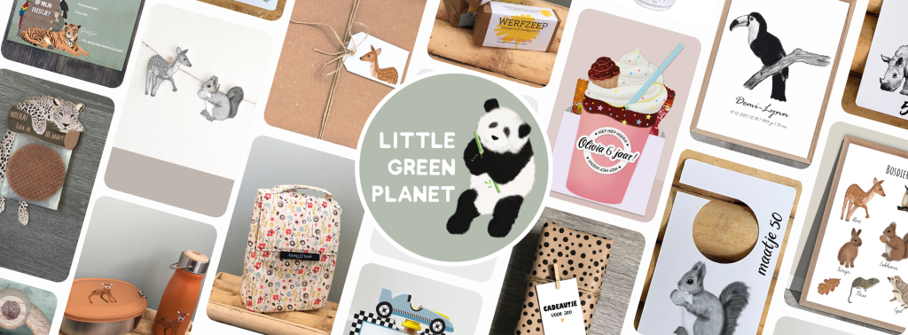 Little green planets achtergrond