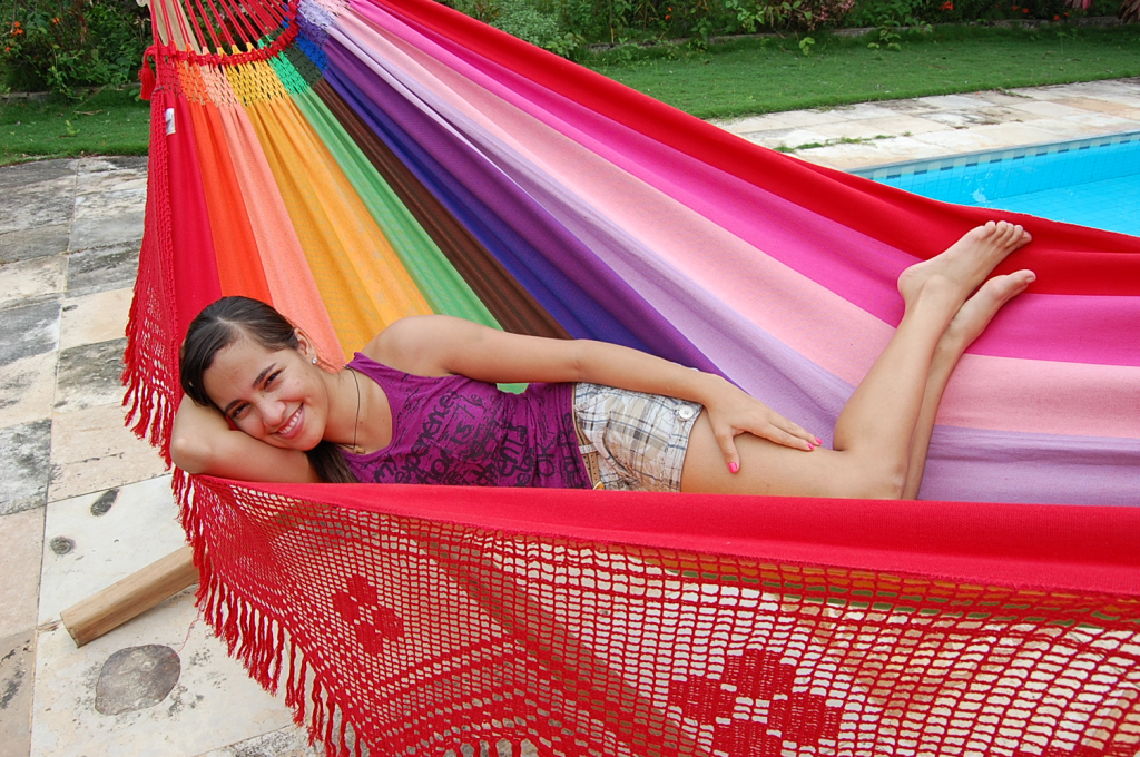 Rainbow Hangmattens achtergrond