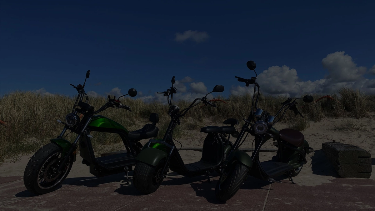E-scooters Texels achtergrond