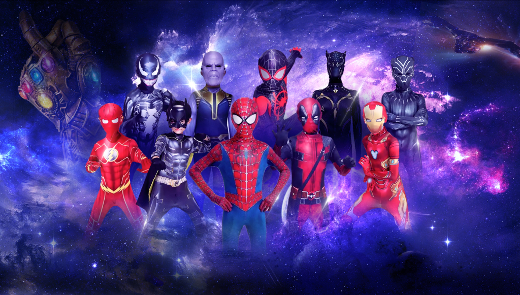 Superheldendrooms achtergrond