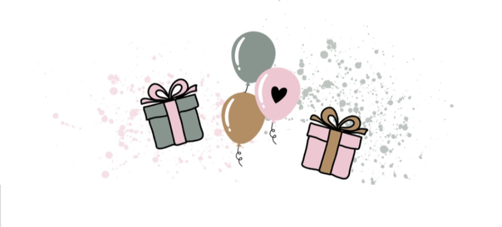 Traktaties en bedankjes in styles achtergrond