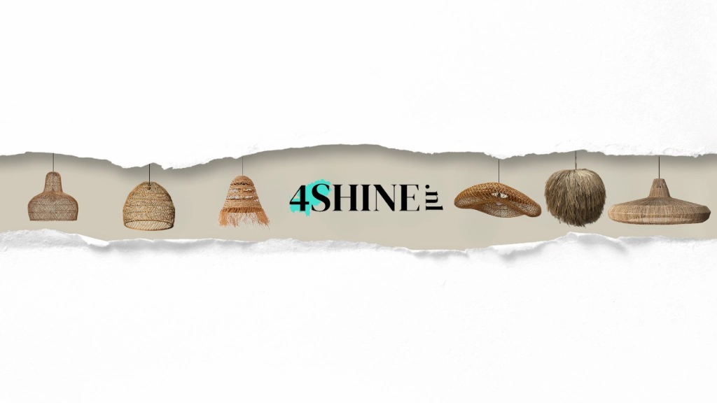 4Shine.nl -natuurlijke lampen en kokos schaduwdoeken met de echte Ibiza vibes achtergrond
