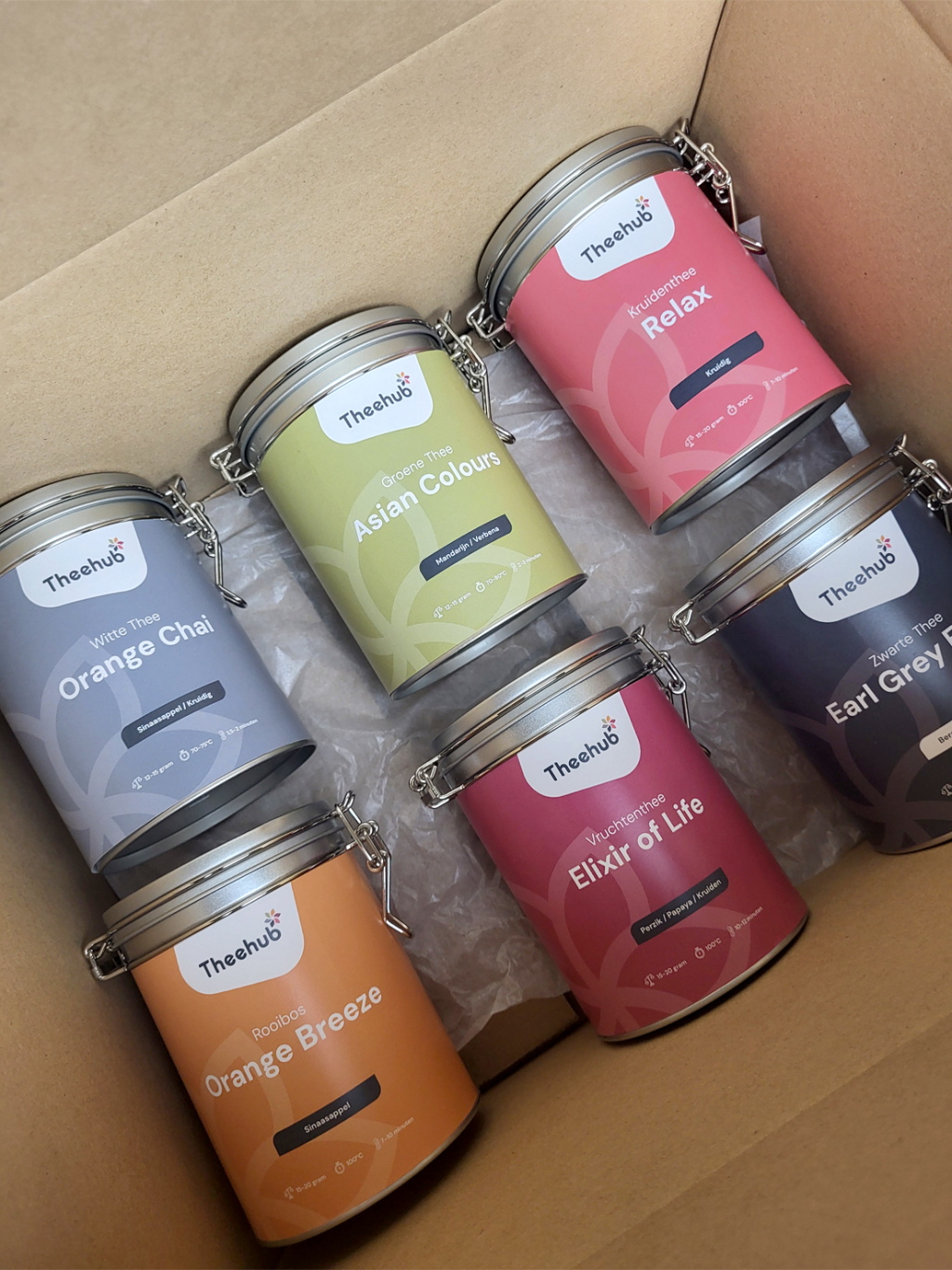 Theehubs achtergrond