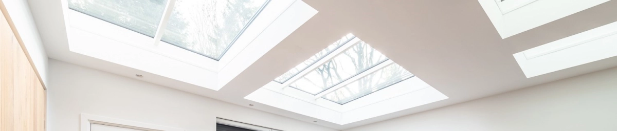 Vlakkelichtkoepels achtergrond