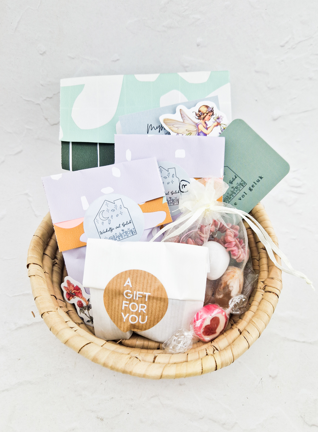 Winkeltje vol geluks achtergrond