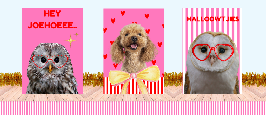 Kaartjes van fiens achtergrond