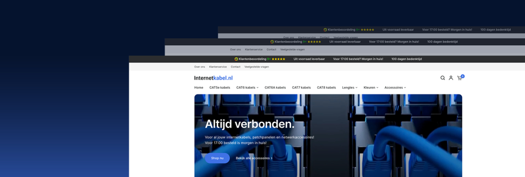 Internetkabels achtergrond