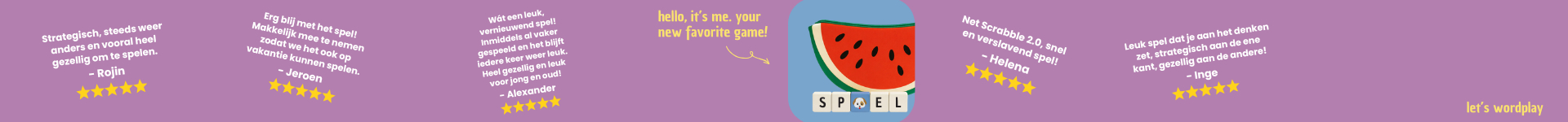 Let's Wordplays achtergrond
