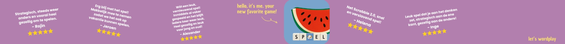 Let's Wordplays achtergrond