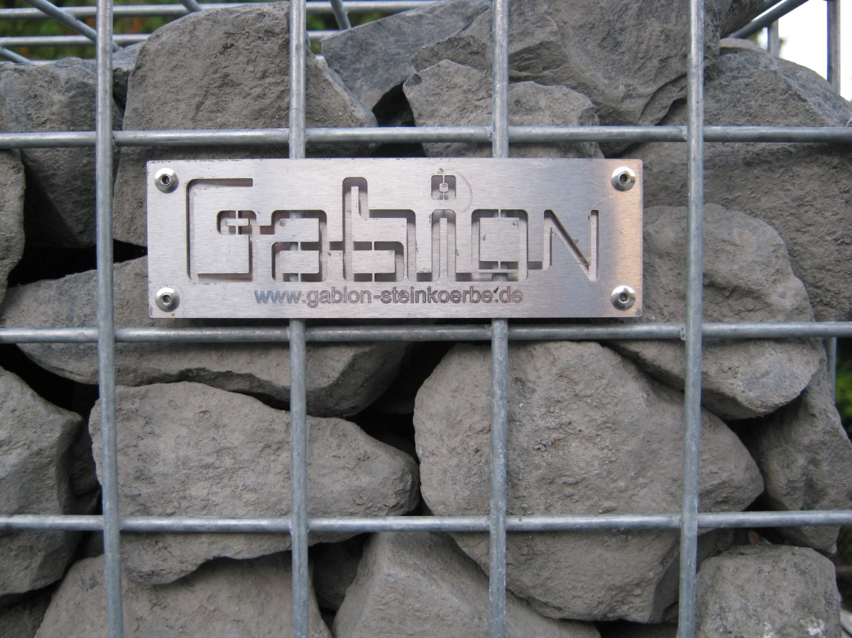 Gabion-Steinkörbe Hintergrund