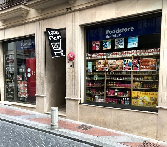 Foodstore Andaluzs achtergrond