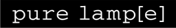 Logo van Pure Lamp[e]