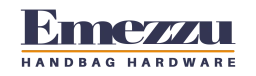 Logo of Emezzu handbag hardware