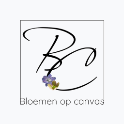 Bloemen op canvas