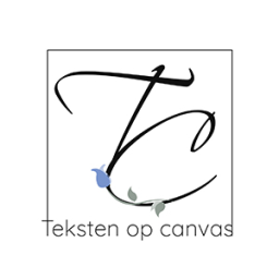 Teksten op canvas